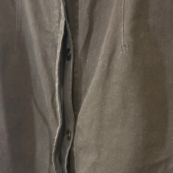 Toast Elegant Black Denim Sleeveless Jumpsuit Dress - Picture 7 of 8